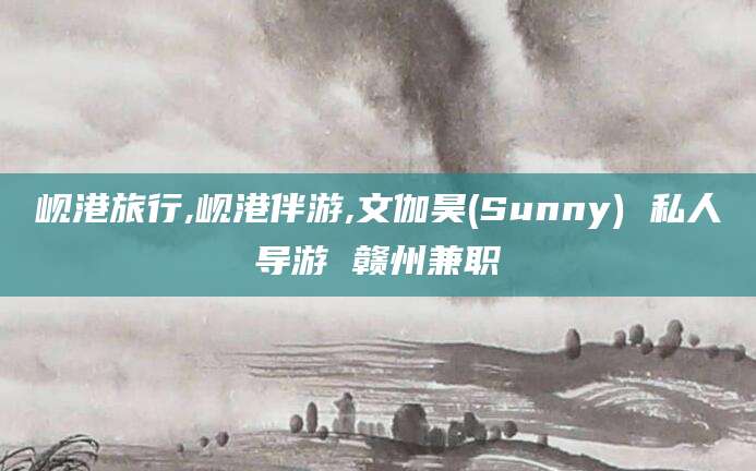 肇庆岘港旅行,岘港伴游,文伽昊(Sunny) 私人导游 赣州兼职